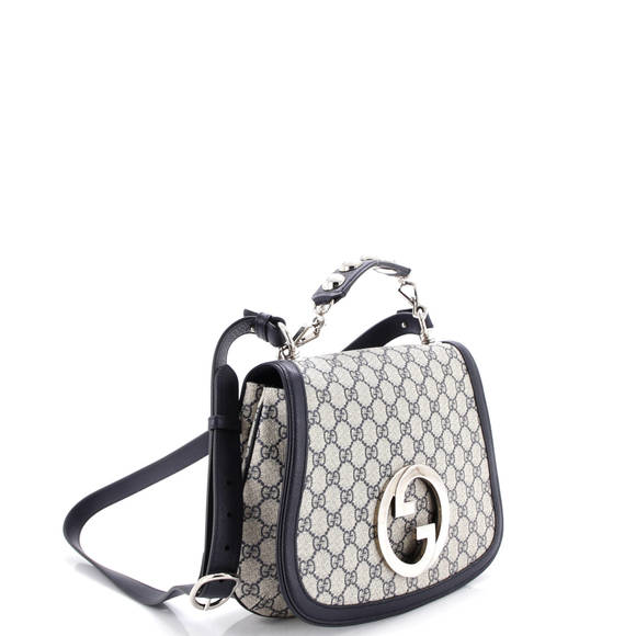 Gucci Medium Blondie NM Top Handle Bag GG Coated Canvas - Picture 2 of 5